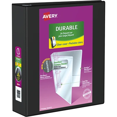 Avery Durable View Binder - Black - 7.6cm (3inch)