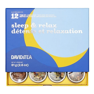 DAVIDsTEA Tea Sampler - Sleep and Relax - 12 pack
