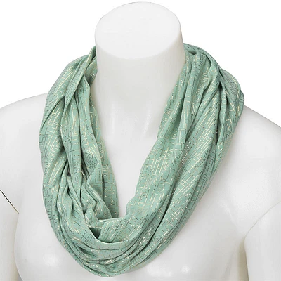 In Style Infinity Scarf - Metallic - Assorted