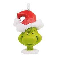 Hallmark Ornaments Dr. Seuss's The Grinch Christmas Tree Ornament - Grinch in Santa Hat