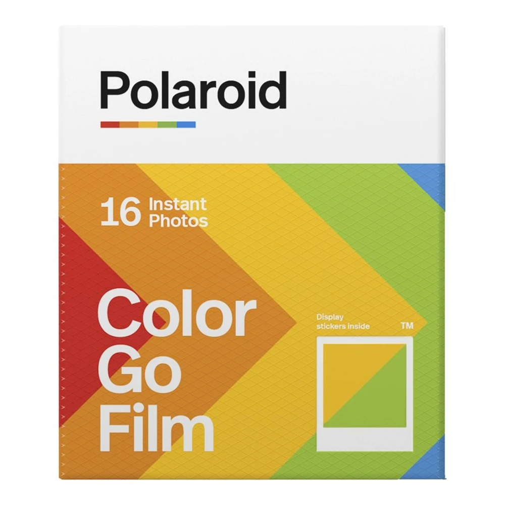 Polaroid Colour Film Go Colour Instant Film 2 pack - 16 Exposures - PRD006017