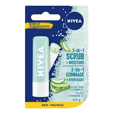 Nivea 2-In-1 Moisturizing Lip Scrub - 4.8g