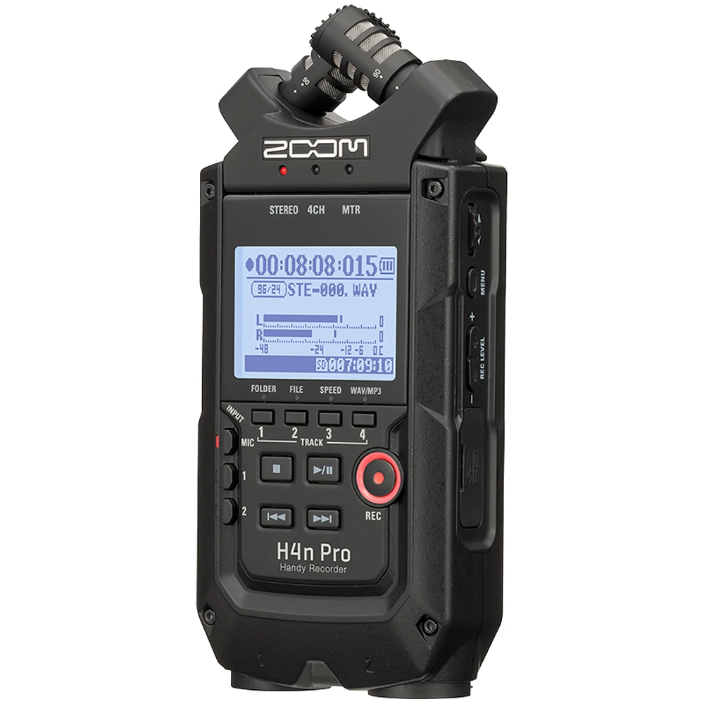 Zoom H4n Pro Handy 4-Track Recorder - All Black - ZH4NPROAB