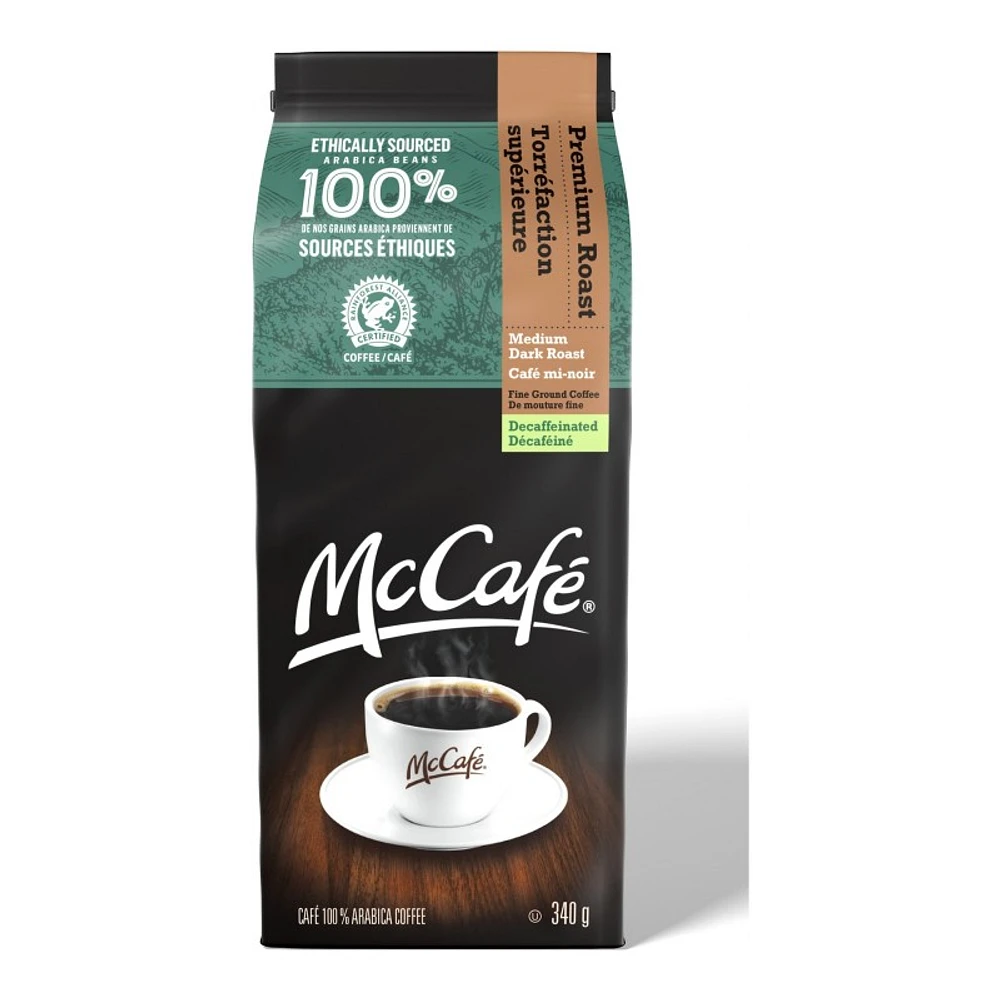 McCafe Premium Medium Dark Roast Decaf Ground Coffee - 340g