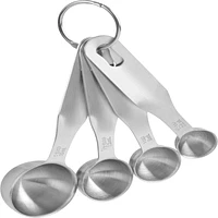 Trudeau Maison Measuring Spoons - Stainless Steel - Set of 4