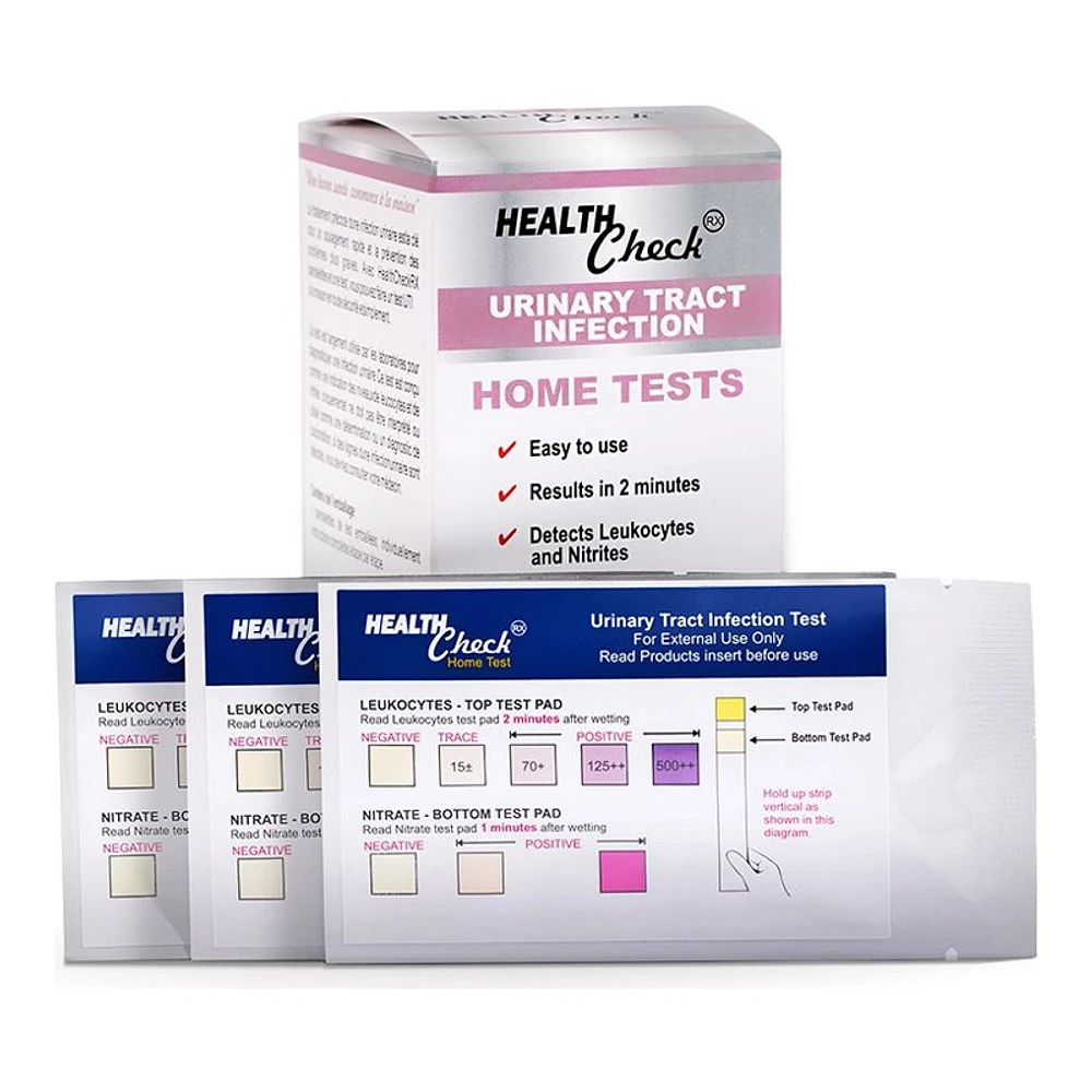 Health Check Rx Urinary Tract Infection Test Strips - 3's