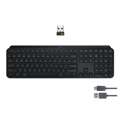 Logitech MX Keys S Wireless Keyboard - Black - 920-011406