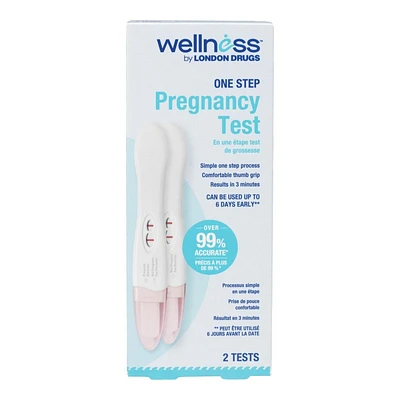 Wellness by London Drugs One Step Pregnancy Test - 2's