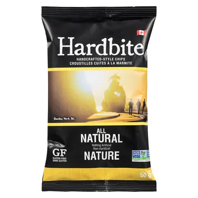 Hardbite Chips - All Natural - 50g