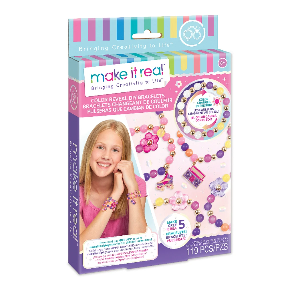 Make It Real Color Reveal DIY Bracelets - 119 pieces - 6.5 x 1.5 x 10 Inches