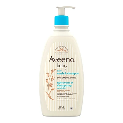 Aveeno Baby Lightly Scented Wash & Shampoo - 532ml