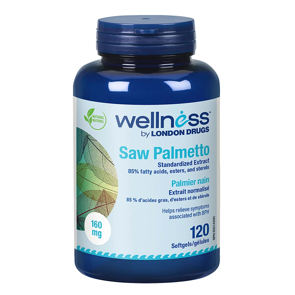 Wellness by London Drugs Saw Palmetto - 160mg - 120s