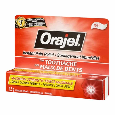 Orajel Maximum Strength Toothache Pain Relief Gel - 9.5g