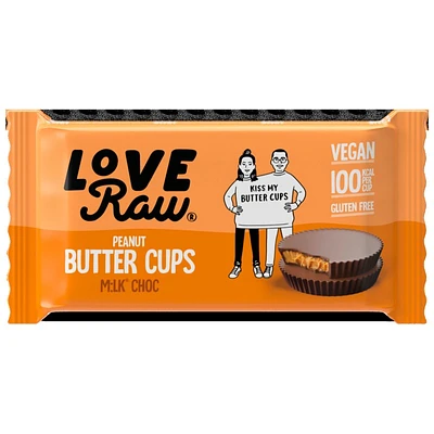 Love Raw Peanut Butter Cups - Milk Chocolate - 34g