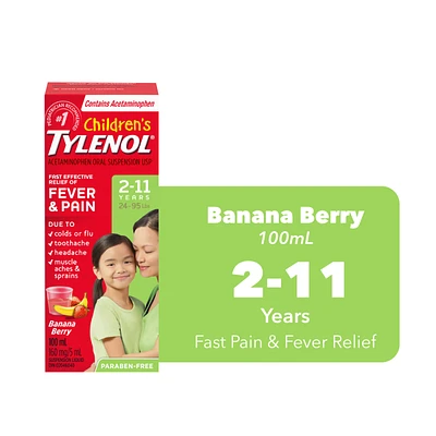 Tylenol* Children's Liquid - Banana - 100ml