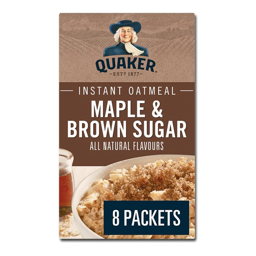 Quaker Instant Oatmeal - Maple and Brown Sugar - 344g