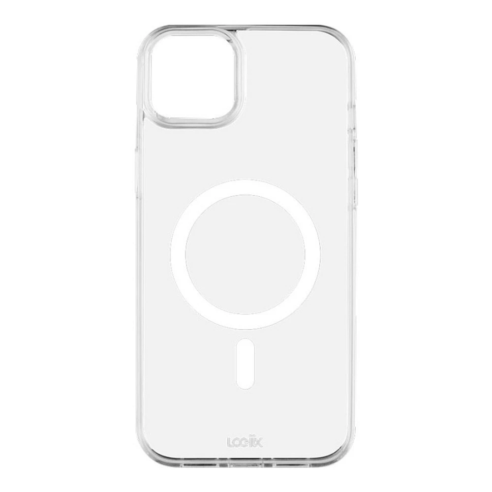 LOGiiX Air Guard Classic Mag MagSafe Back Cover for iPhone 14 Plus - White, Clear