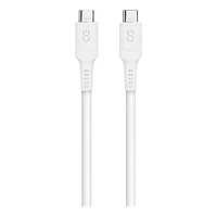 Logiix Sync & Charge USB-C to USB-C Anti-Stress Cable - White - LGX-12875