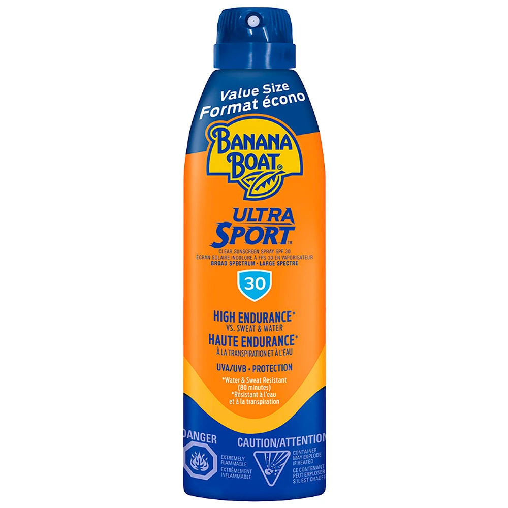 Banana Boat Ultra Sport Clear Sunscreen Spray - SPF 30 - 226g