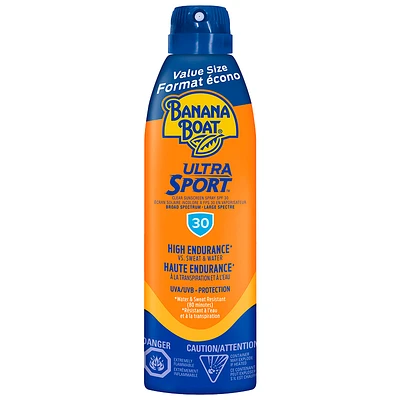 Banana Boat Ultra Sport Clear Sunscreen Spray - SPF 30 - 226g