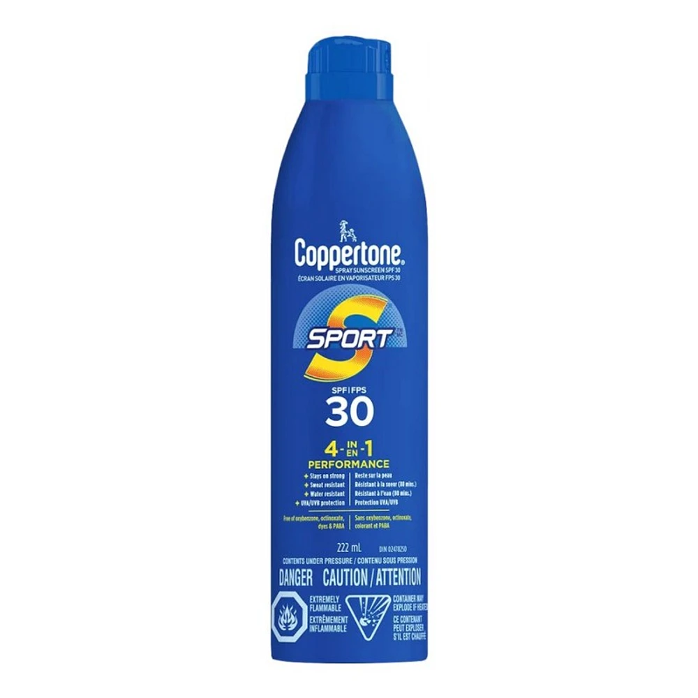 Coppertone SPORT Sunscreen Spray - SPF 30 - 222ml