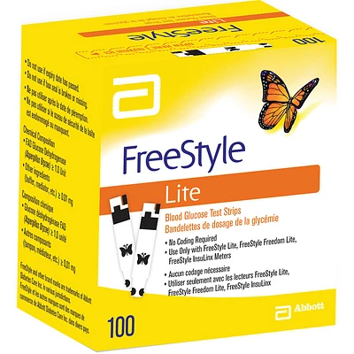 FreeStyle Lite Test Strips - 100 test strips