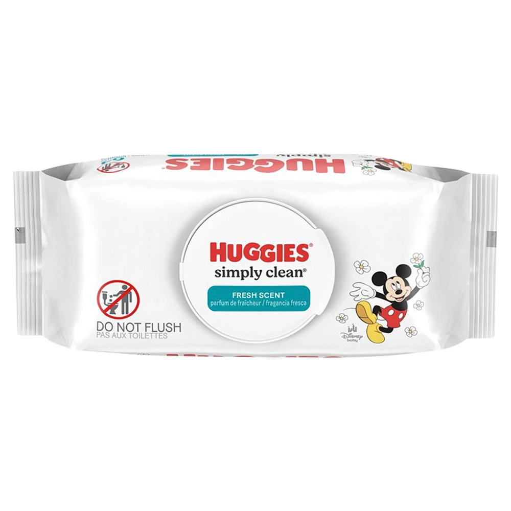 Huggies Simply Clean Baby Cleaning Wipes - 64's