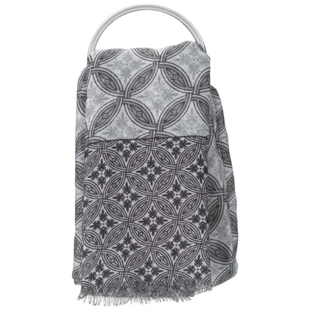 Di Firenze Printed Scarf - Grey