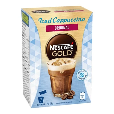 Nescafe Gold Iced Cappuccino Coffee Mix - Original - 7 x 15g