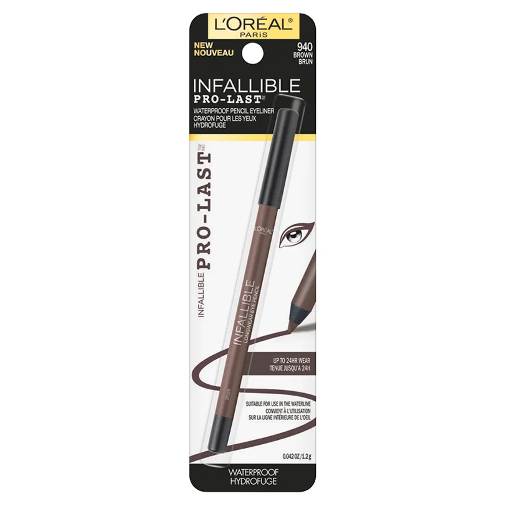 L'Oreal Infallible Pro-Last Waterproof Pencil Eyeliner - Brown