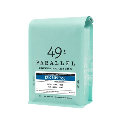 49th Parallel Coffee Roasters Epic Espresso Coffee Beans - 340g