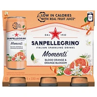 Sanpellegrino Momenti Blood Orange Blossom - 6X330ml - Aluminum