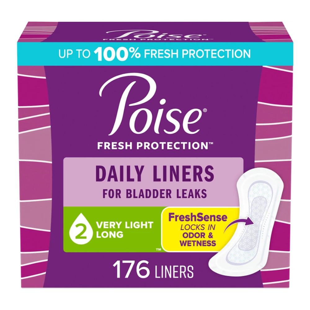 Poise Liners Long Length - Very Light - 176s