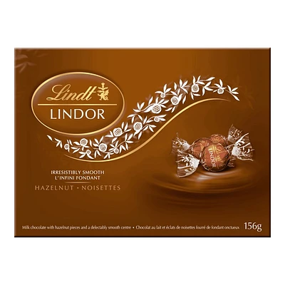 Lindt LINDOR Milk Chocolate Truffles - Hazelnut - 156g