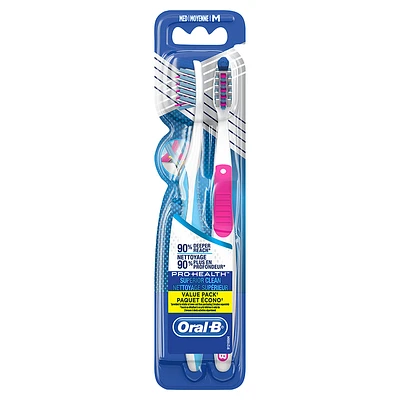 Oral-B 3D PRO Health Value Pack Toothbrush - Medium - 2s