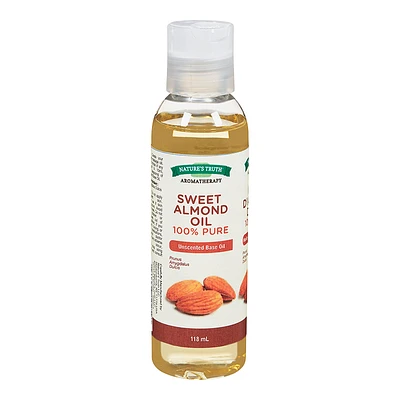 Nature's Truth Aromatherapy 100% Pure Sweet Almond Unscented Base Oil 100% - 118ml