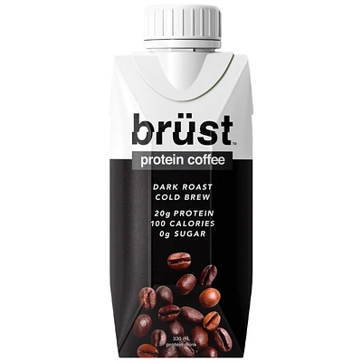 Brust Protein Coffee - Dark Roast Cold Brew - 330ml