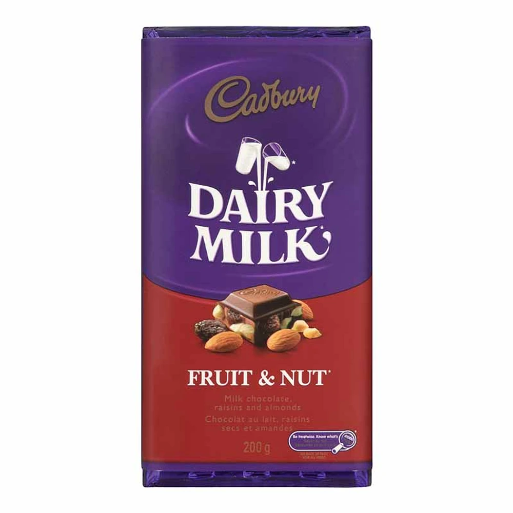 Cadbury Fruit and Nut Bar - 200g