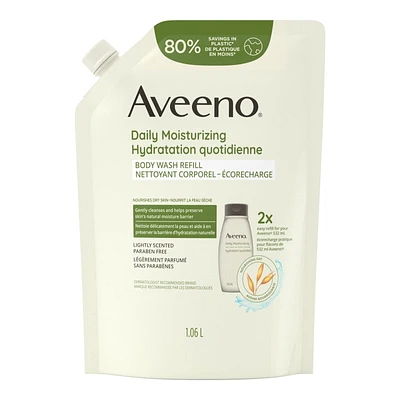 Aveeno Daily Moisturizing Body Wash Refill - 1.06L