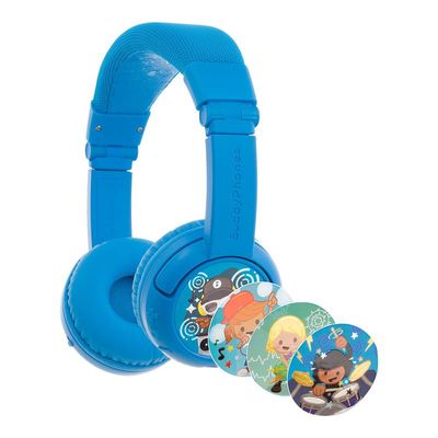 Onanoff BuddyPhones Play+ On-Ear Wireless Kids Headphones with Mic