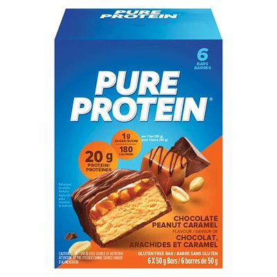Pure Protein Bars - Chocolate Peanut Caramel - 6x50g