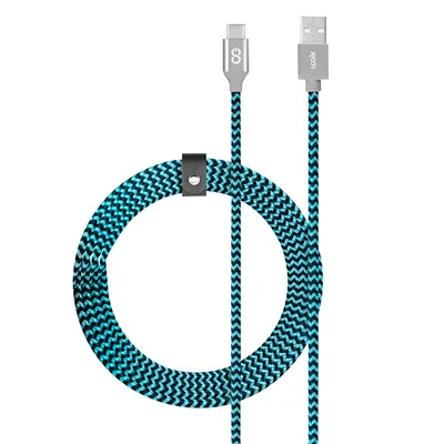 Logiix Piston Connect Braided USB-C Cable - /Black