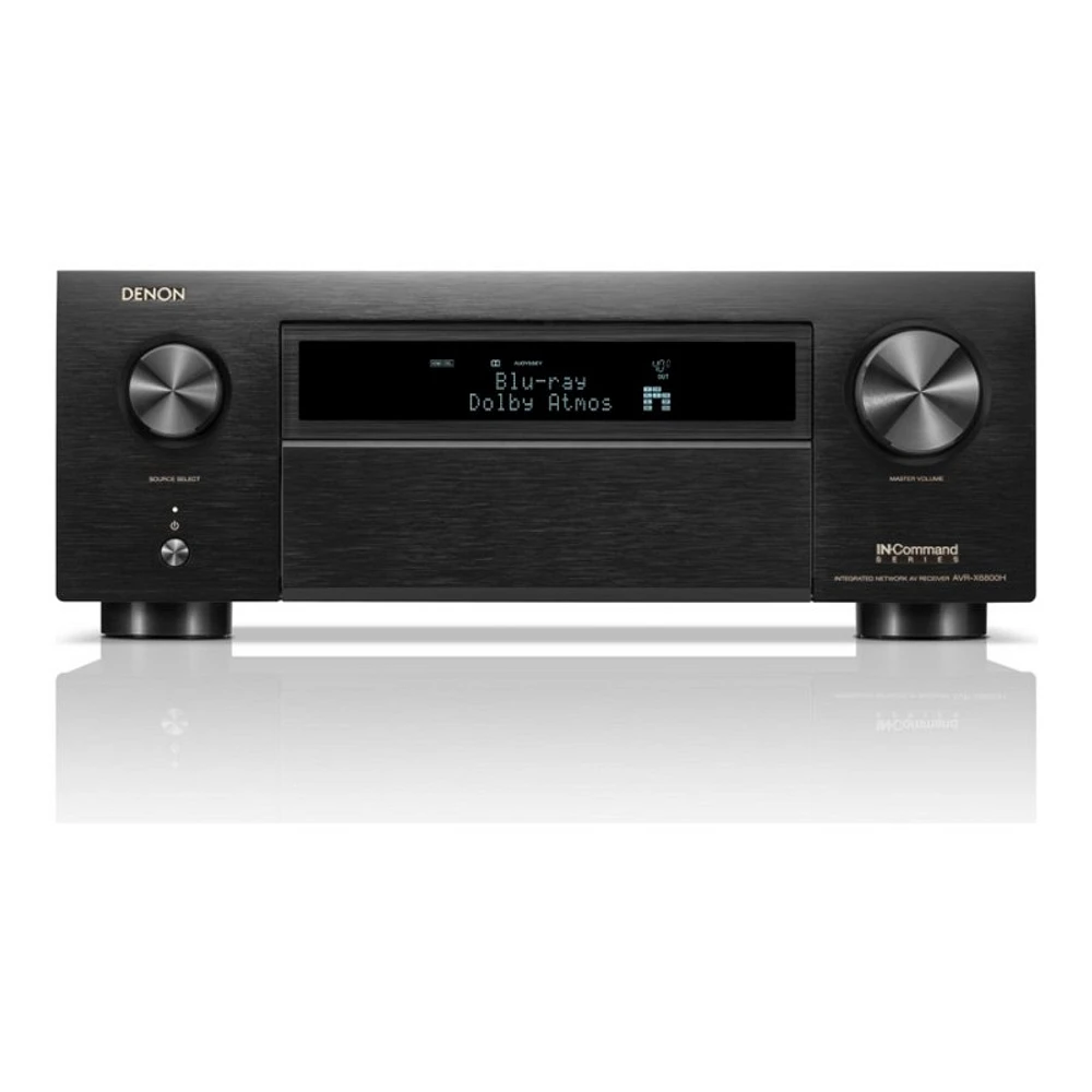 Denon 11.4-?hannel 8K HDR AV Network Receiver - Black - AVR-X6800H