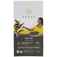 Grana Organic Coffee Capsules - Solo Las Espresso - 10s