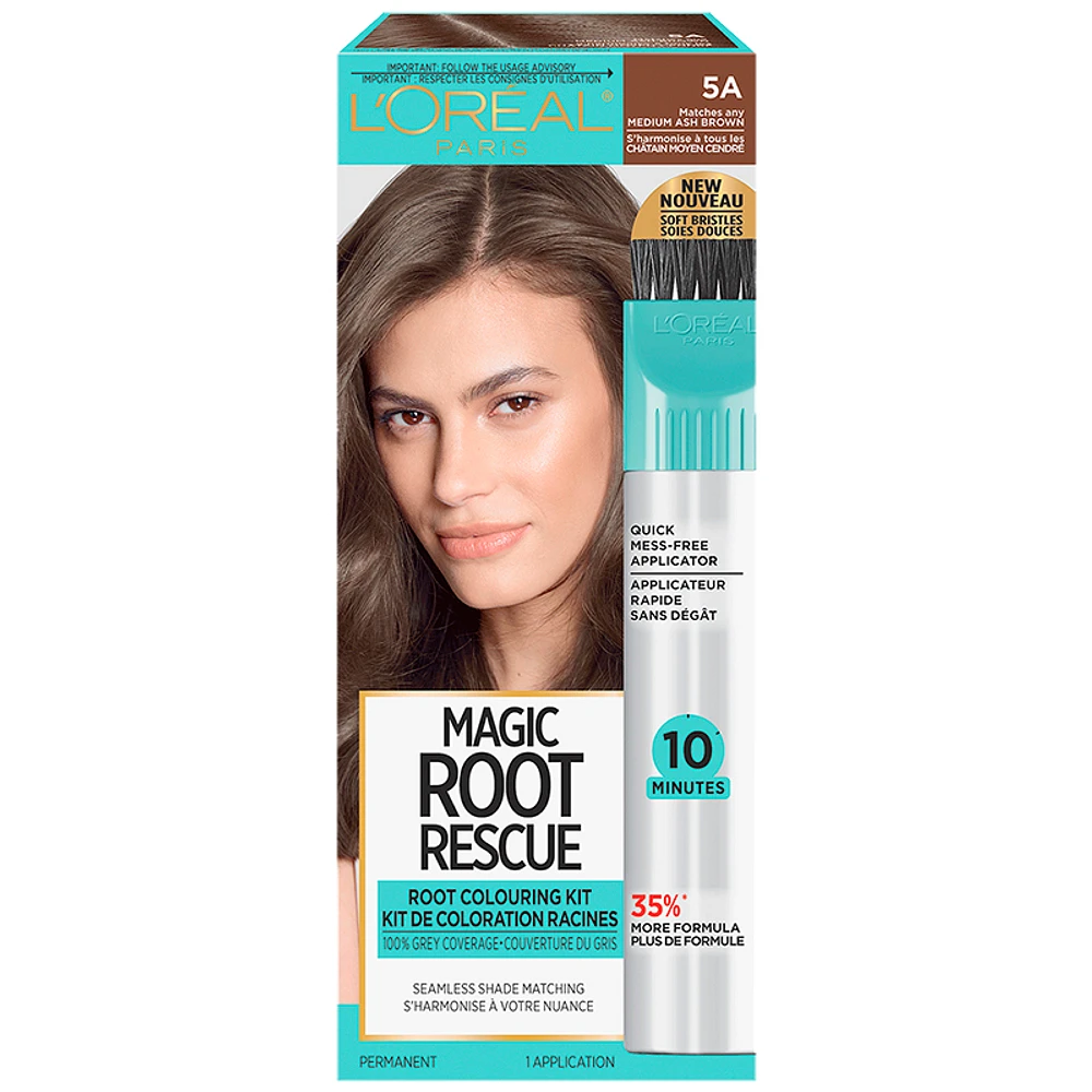 L'Oreal Magic Root Rescue Root Colouring Kit - 5A Medium Ash Brown