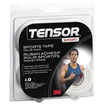 Tensor Sports Tape Value Pack - 4 Rolls 