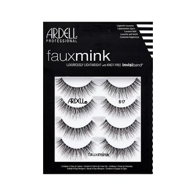 Ardell Professional Faux Mink False Lashes - 817 - 4 pairs