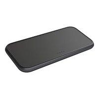 Zens Aluminium Dual 5 Coil Fast Wireless Charging Pad - Black - ZEDC11B00