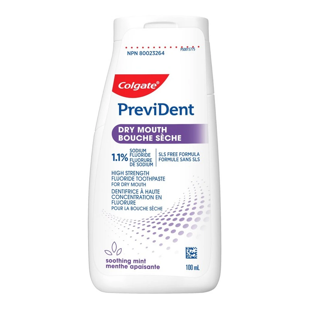 Colgate PreviDent Dry Mouth Toothpaste - Soothing Mint - 100ml