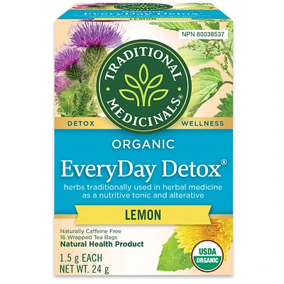 Traditional Medicinals EveryDay Detox Organic Tea - Lemon - 16's